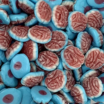 Image of Jelly Filled Brains 700g Re Sealable Pouch by The Gourmet Sweet Company