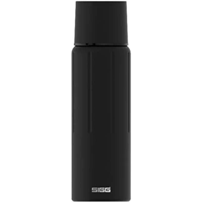 Image of SIGG Insulated Water Bottle Thermo Flask Gemstone IBT Obsidian With Cup Leakproof Lightweight BPA Free 18/8 Stainless Steel 0.5L