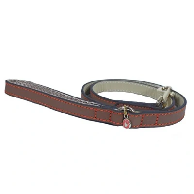 Image of Rosewood Luxury Leather Dog Lead, 40 x 3/4 inch, Brown