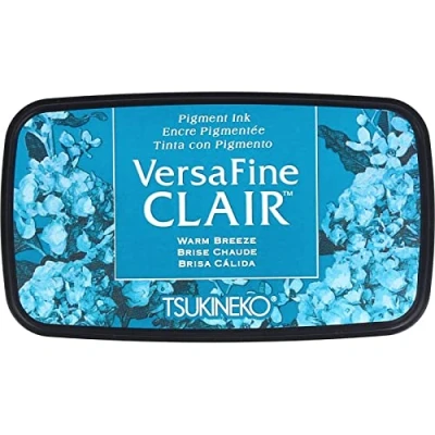 Image of Tsukineko VF CLA 603 Warm Breeze Versafine Clair Ink Pad, Synthetic Material, Blue, 5.6 x 9.7 2.3 cm