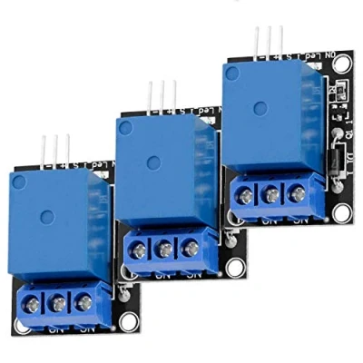 Image of AZDelivery 3 x 1 Relay 5V KY 019 Module High Level Trigger compatible with Arduino including E Book!