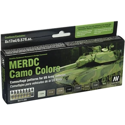 Image of Acrylicos Vallejo &quot;Merdc Camo Colours&quot; Model Air Set