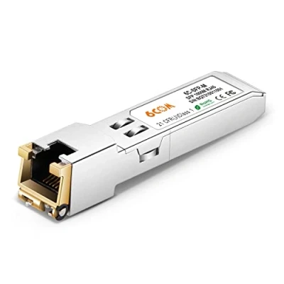 Image of 6COMGIGA SFP to RJ45 Copper Module Transceiver 1000Base T Gigabit for Ubiquiti UF 1G (CAT5e Cable, up 100m)