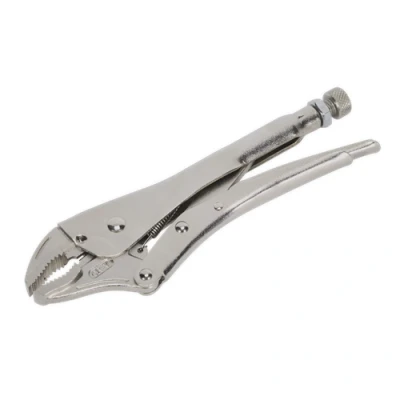 Image of Sealey Premier Locking Pliers Curved Jaws 230mm 0 45mm Capacity