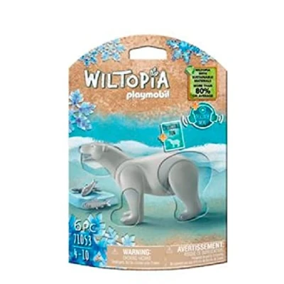 Image of Playmobil 71053 Wiltopia Polar Bear, Animal Toy, Sustainable Toys, Fun Imaginative Role Play, PlaySets Suitable for Children Ages 4+