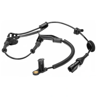 Image of 9L8Z2C205A ABS Sensor HELLA 6PU 230 040 461 Front Axle with holder Hall 2 pin connector
