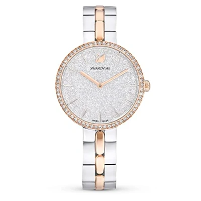 Image of Swarovski Cosmopolitan Pavé Clear Crystals in a Rose Gold Tone Casing and Adjustable Bracelet Strap, from The Collection