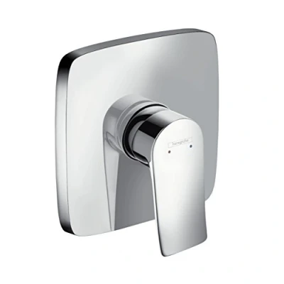 Image of Hansgrohe 31456000 Metris Manual Shower Mixer, Chrome, Silver, Square