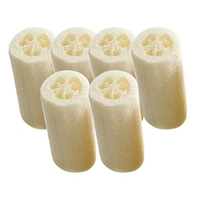 Image of 6Pcs Natural Loofah Luffa Loofa Sponge Kitchen Cleaning Scrubber