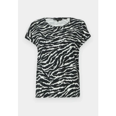 Image of ONLY Women&#039;s Onlmoster AOP S/S Noos JRS Classic Regular fit top with Short Sleeves for Summer, Cloud Dancer, XS