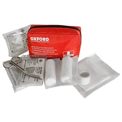 Image of Oxford Products Essential Underseat First Aid Kit Motorbike/Scooter/Cycle/Bike, Red
