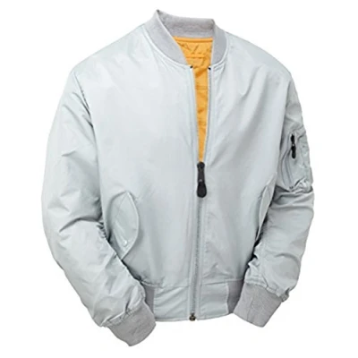 Image of MA1 Flight Non Padded Light Bomber Jacket Silver (L)