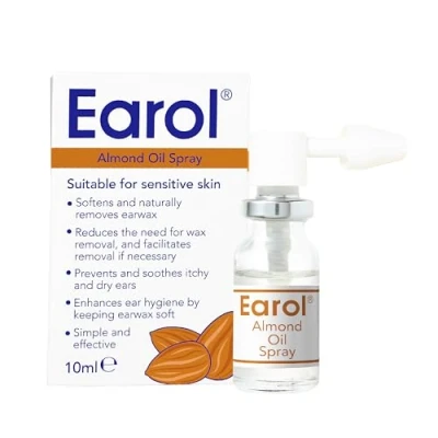 Image of Earol Almond Oil Ear Spray Clinically Proven for Wax Removal Safe Sensitive Skin Reduce Need Syringing or Microsuction 1 Pack of 10ml Metered Dose