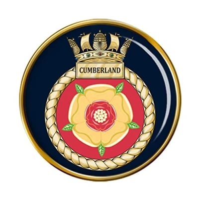 Image of HMS Cumberland, Royal Navy Pin Badge