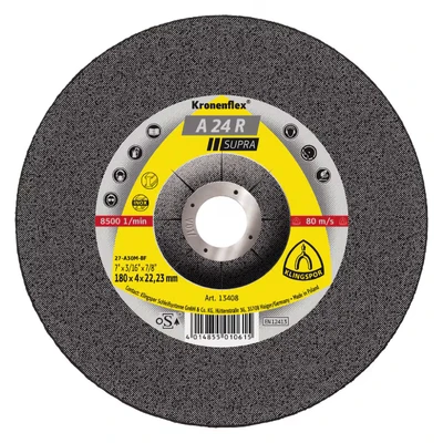 Image of Klingspor 13402 A24R Supra Kronenflex Grinding Discs 125 x 6 22mm