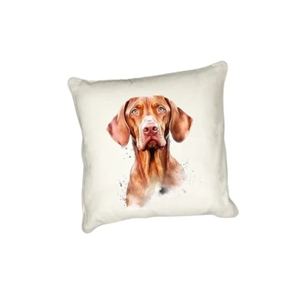 Image of Anonymous Gifting Vizsla Watercolour dog printed cushion cover perfect for lovers