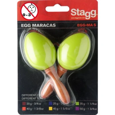 Image of Stagg Egg MA S/GR Plastic Maracas Green