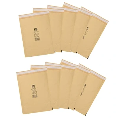 Image of AB Tools 10pk Genuine Gold Jiffy Bag Airkraft Bubble Padded Mail Envelope Size 5