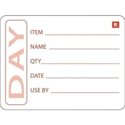 Image of Hygiplas Removable Prepped Food Labels (500 pack)