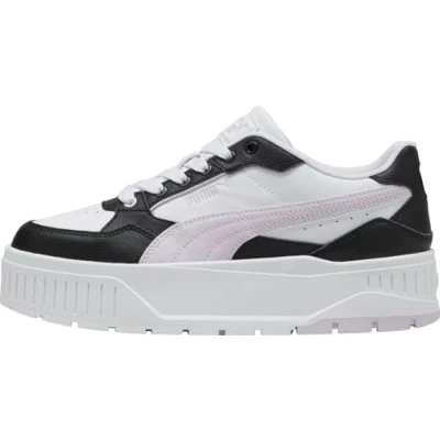 Image of PUMA Women&#039;s Karmen II Idol Sneaker, White Lilac Frost Black, 8 UK