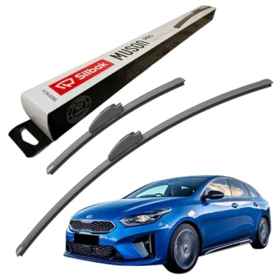 Image of Silbak Windscreen Wipers, for KIA PRO CEE&#039;D (03/2019 ONWARDS) Wiper Blades, 650mm/400mm