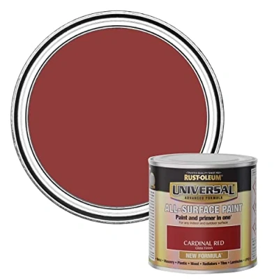 Image of Rust Oleum AMZ0107 Universal Gloss Cardinal Red 250ml