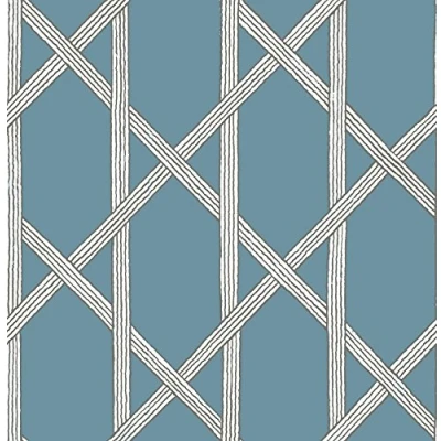 Image of BHF FD22422 &quot;Kj Azmaara Mandara Trellis&quot; Wallpaper Blue