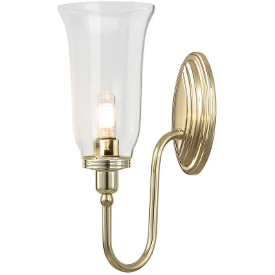 Image of Blake 1 Light Bathroom Wall Polished Brass IP44, G9
