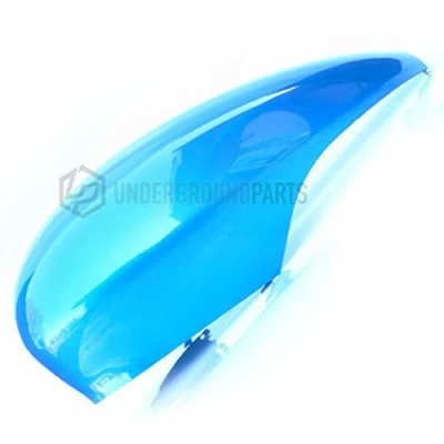 Image of Underground Parts Left Nearside Passenger Side Wing Mirror Cover Cap Painted Vision Blue for Ford Fiesta mk7 2008 2017