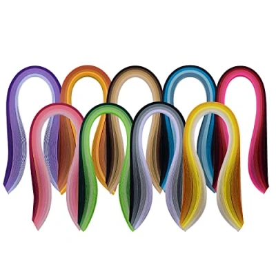Image of YURROAD Quilling Paper for 36 Colors 900 Strips Set with 5mm x 39cm DIY Arts and Crafts Card Design (5mm)