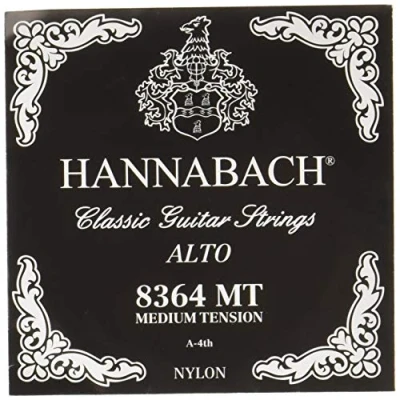 Image of Hannabach Classical Guitar Strings, Alto Guitar, A4 8364MT, Series 836MT, Medium Tension