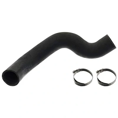 Image of 81963010622, 81963010622S1 Radiator Hose FEBI BILSTEIN 101239 49mm EPDM (ethylene propylene diene Monomer (M class) rubber) with clamps BMTS Turbo NEW