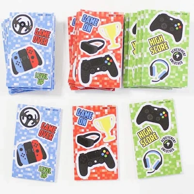 Image of HENBRANDT Assorted Gamer Mini Notebooks Pack of 24