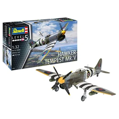 Image of Revell 03851 Hawker Tempest Mk.V 1:32 Scale Unbuilt/Unpainted Plastic Model Kit