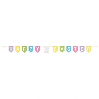 Image of Unique Party 61737 7ft Gingham Happy Easter Banner