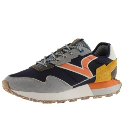 Image of victoria 1985 Wing Nylon Low Tennis &amp; Split Leather Pieces Serrated Sole 8803113 for Men Marino 44