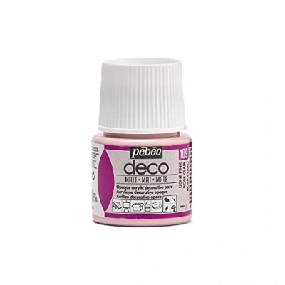 Image of PEBEO 204109 45ml Deco Matt, Acrylic, Light Pink, 7 x 4.5 cm