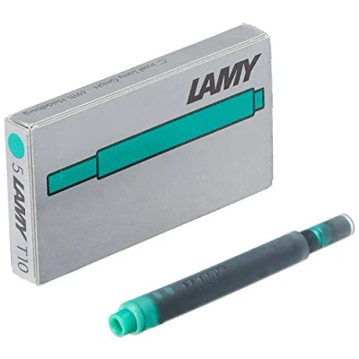 Image of Lamy Box of 5 Ink Cartridges T10 Green