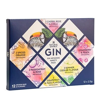 Image of Gin Infusions Variety Gift Pack Make Your Own Delicious Flavoured 12 Infusion Bags for Drinks