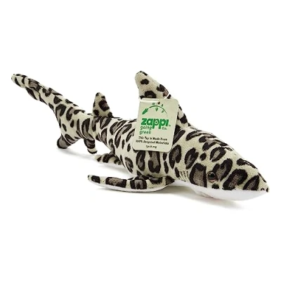 Image of Zappi Co Ultra Soft Leopard Shark Plush Toy (34cm Length) 100% Recycled, Eco Friendly, Newborn Gift, Realistic Lifelike
