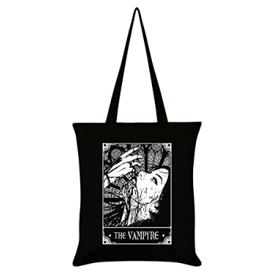 Image of Deadly Tarot The Vampyre Tote Bag Black 32x44cm