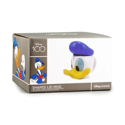 Image of Disney Mickey &amp; Friends Shaped Mug with Lid Donald Duck 3D Gift Office