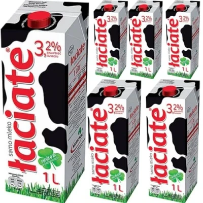Image of Laciate Red Milk 3.2% Fat UHT Milk1000 Mililiter x 6 Boxes