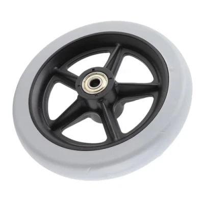 Image of Garosa Wheelchair Front Wheels, 6 Inch Caster Disabled Anti Slip Rubber Wheels Wheel Replacement for Wheelchairs, Rollators, Walkers,trolley