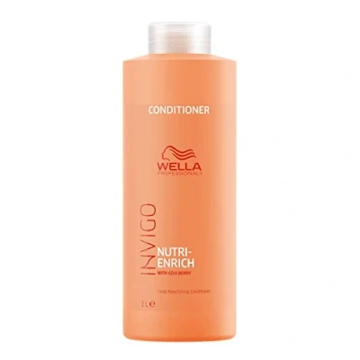 Image of Wella Professionals Invigo Nutri Enrich Professional Hair Care, Repair Dry Damaged Hair, Deeply Nourishing, Conditioner 1 L
