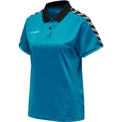 Image of hummel Hmlauthentic Women&#039;s Functional Polo Shirt, Womens, Polo, 205384 8745 2XL, Celestial, XXL