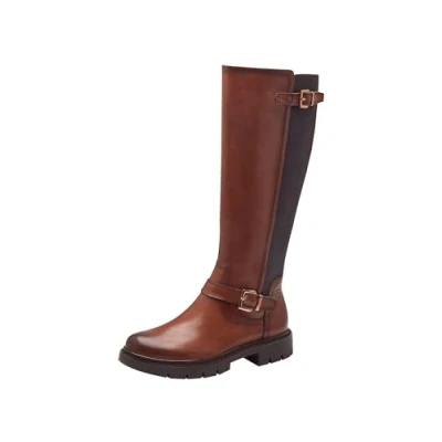 Image of Tamaris Comfort Women&#039;s Chelsea 8 85306 43 Boot, Cognac, 6.5 UK