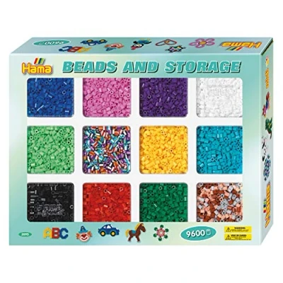 Image of Hama 9,600 Bead Refill Set with Storage Tray