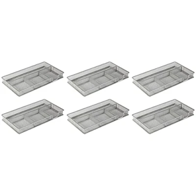 Image of OSCO Wiremesh Pen Tray Silver (Pack of 6)
