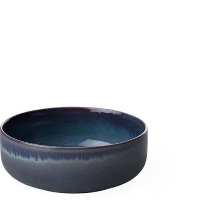 Image of Like by Villeroy &amp; Boch Crafted Denim Bol, 16 cm, Premium Porcelain, Blue